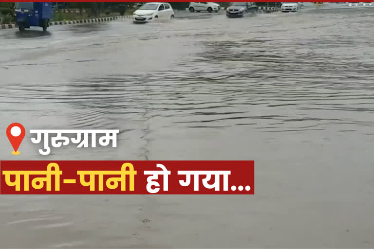 waterlogging signature tower gurugram