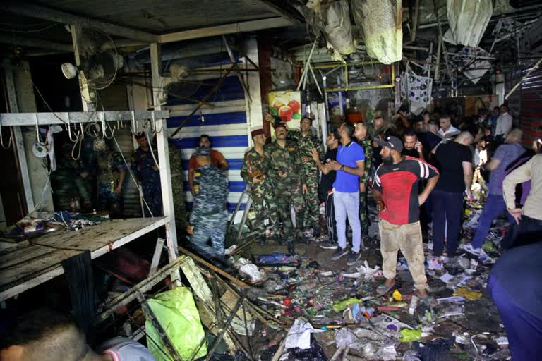 Iraqi officials: Roadside bomb kills 30 in Baghdad market