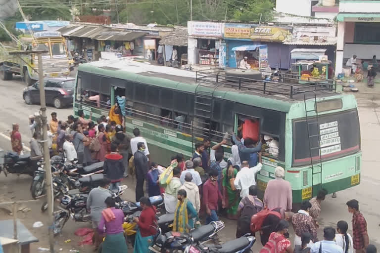 thalavadi people request for extra bus