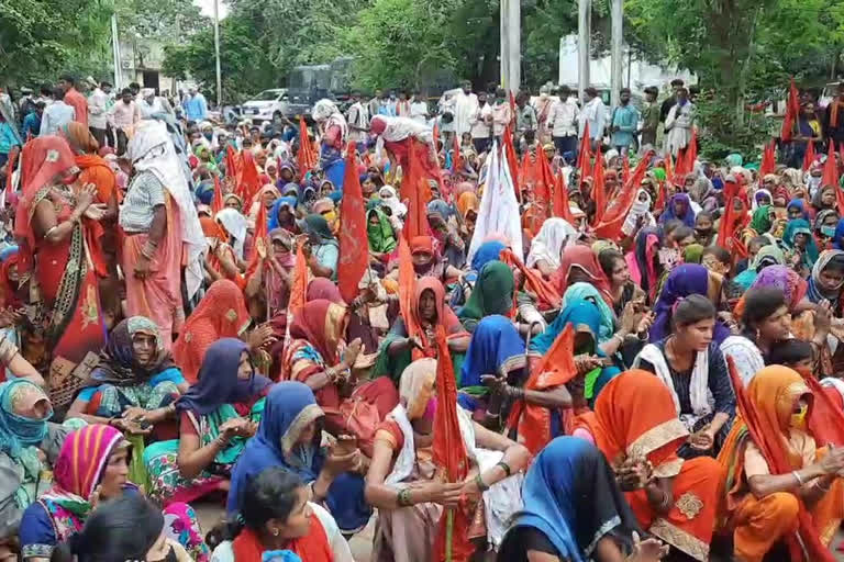 tribals protest