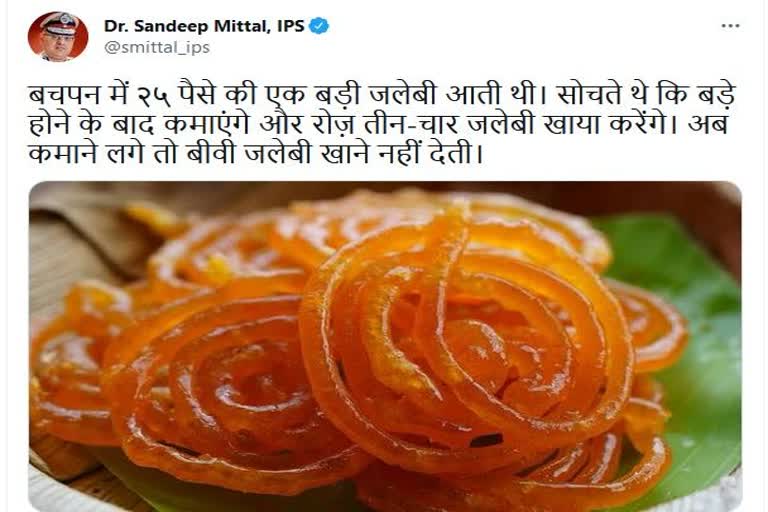 tamilnadu ips tweets on jalebi