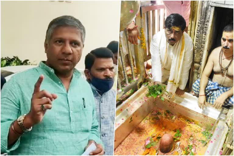 mla-arvind-bellad-visits-varanasi-temple-in-between-leadership-change-row