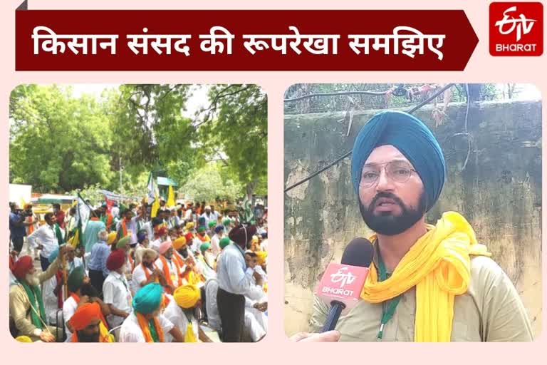 etv bharat exclusive talk with raminder singh patiala on kissan sansad