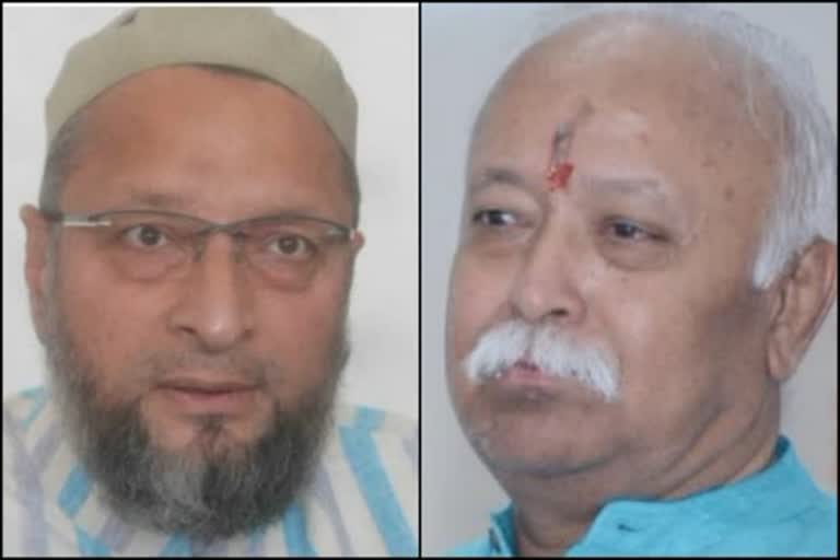 owaisi hits back at rss chief mohan bhagwat