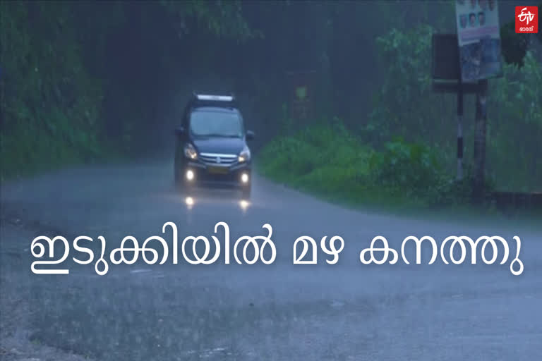 ഇടുക്കിയിൽ കനത്ത മഴ  ഇടുക്കിയിൽ നാശനഷ്‌ടം  വ്യാപക നാശനഷ്‌ടം  ഗതാഗതം തടസപ്പെട്ടു  idukki heavy rain  idukki heavy rain news  heavy damage in idukki news