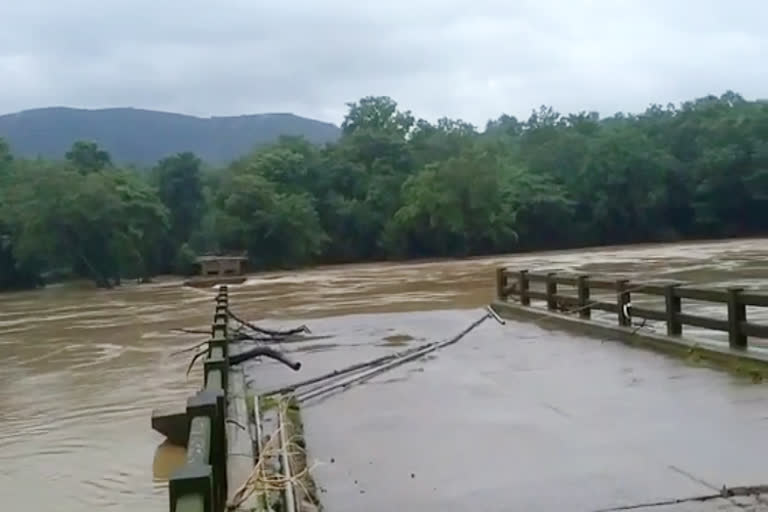 bridge destroyed due to flood