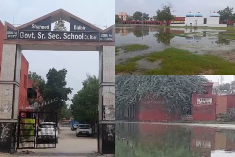 Charkhi Dadri Government School Water logging problem