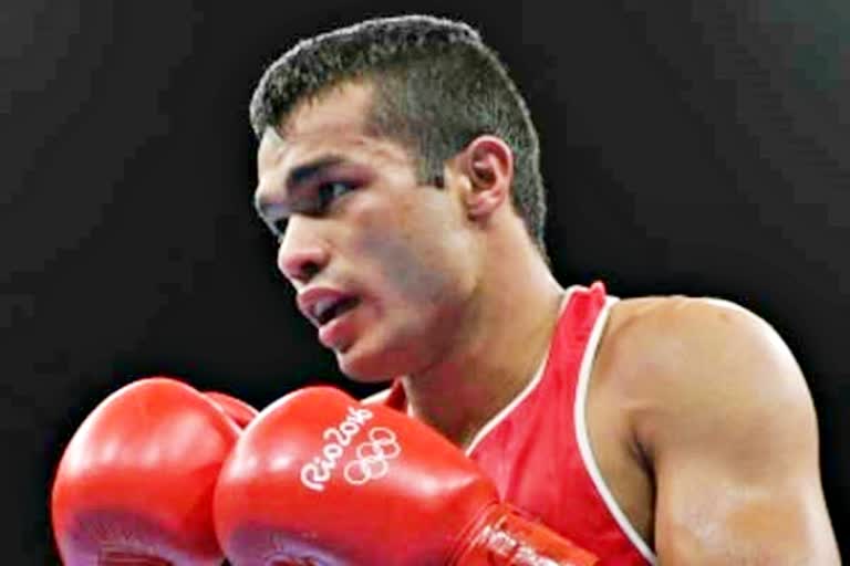 Boxer Vikas Krishna  Japan's Sevenoets Okazawa  मुक्केबाज विकास कृष्ण