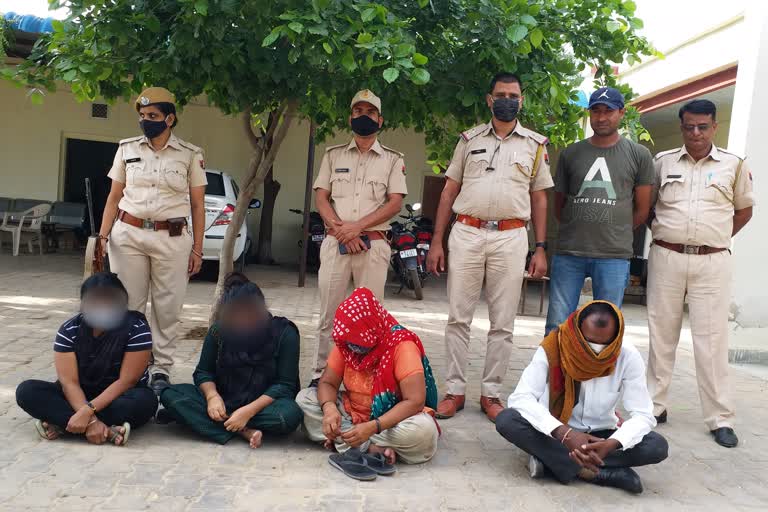 Churu News,  Churu police exposed business of prostitution