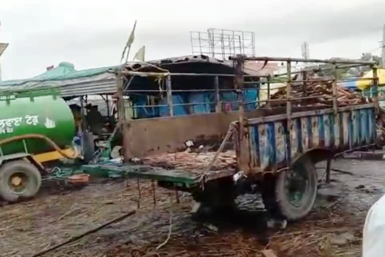 Fire broke out two trolleys