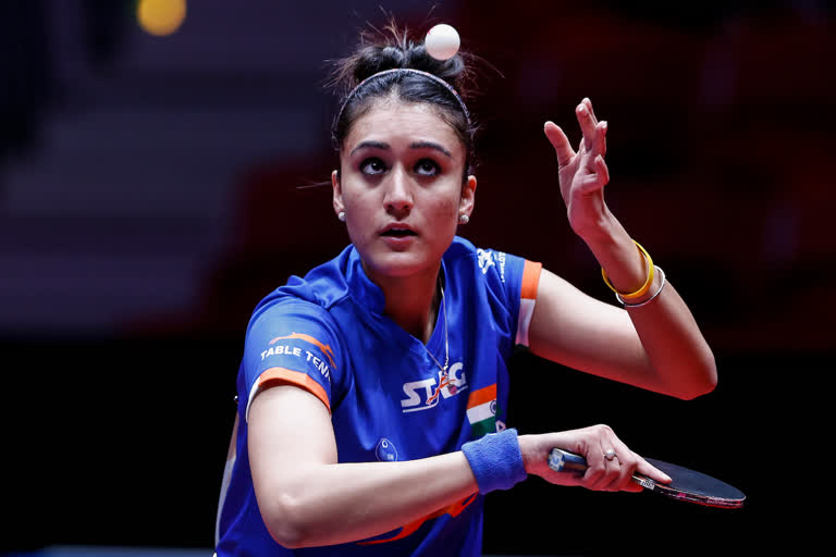 indian table tennis player manika-batra denies-taking-national-coachs-help-during-first-round-match