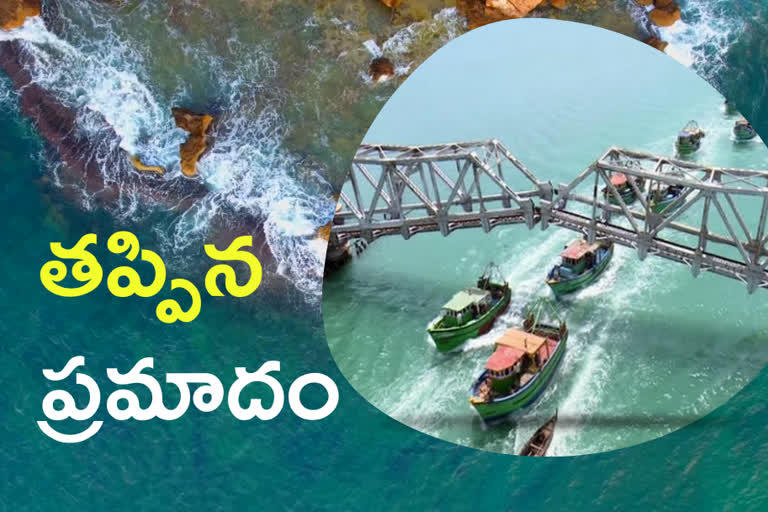 Barge rams Pamban bridge