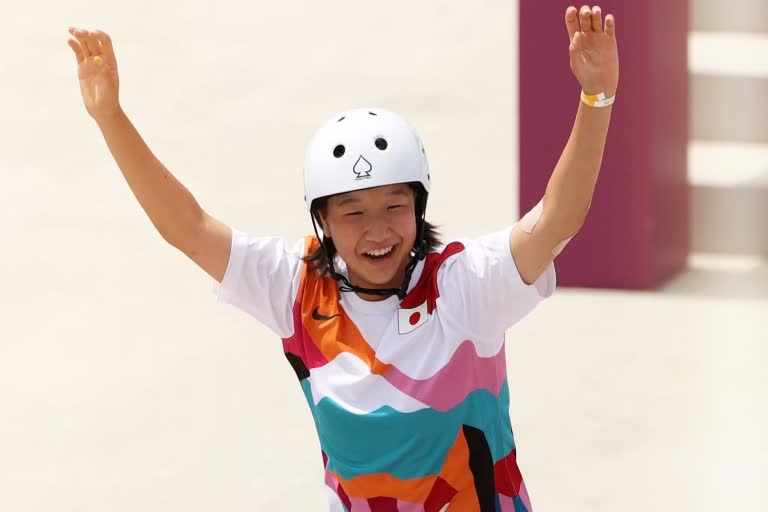 Tokyo Olympics: Japan's 13-year-old Momiji Nishiya claims first gold in women's skateboarding