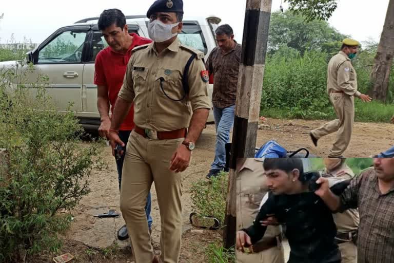 accused injured, Ghaziabad Crime News, पुलिस बदमाश मुठभेड़