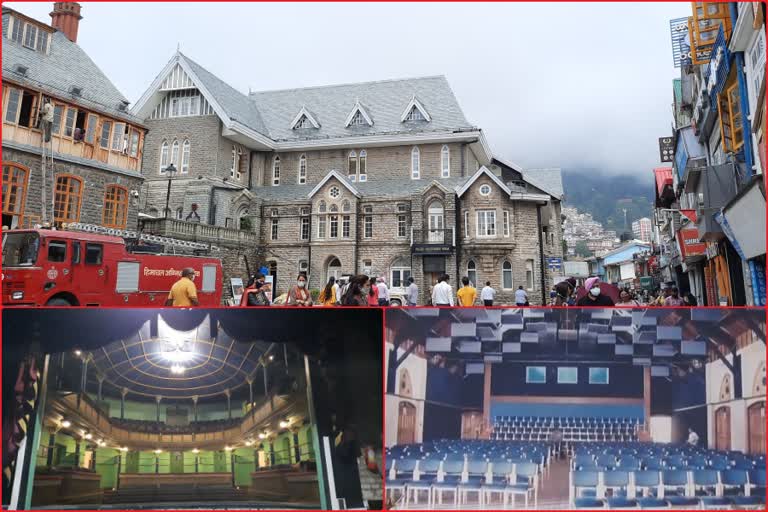 Historical gaiety theater of shimla built in Victorian Gothic style