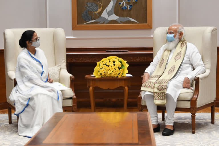 Mamata Banerjee meet Nagendra Modi