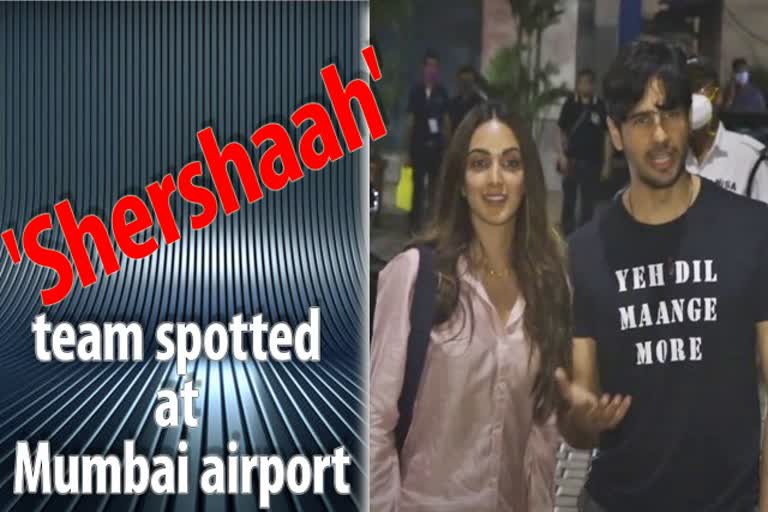 The team of 'Shershaah' returned to Mumbai after releasing the trailer in Kargil