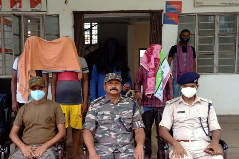 Four members of PLFI in west Singhbhum arrest