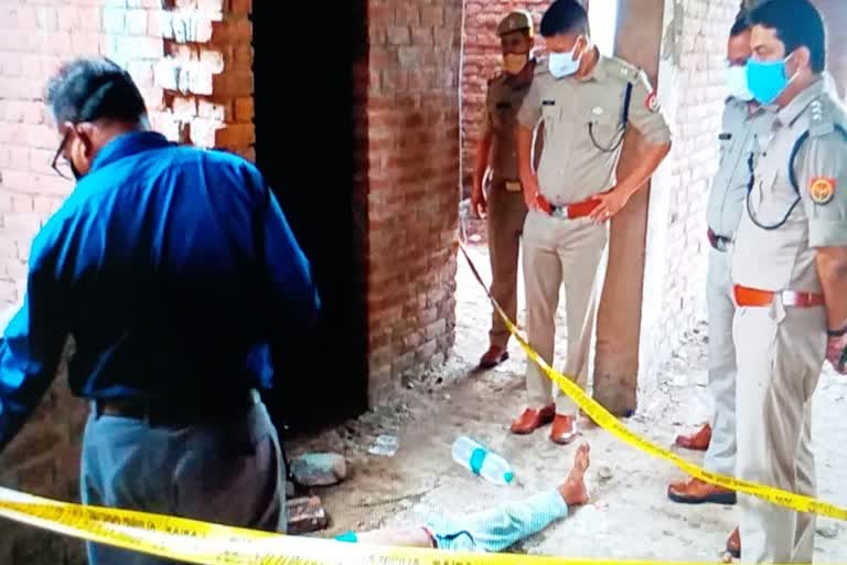 Dead Body Of Young Man found in an under construction building in Greater Noida