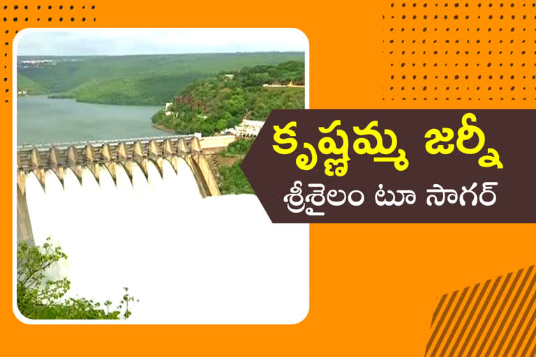 Water release from sree sailam to nagarjuna sagar