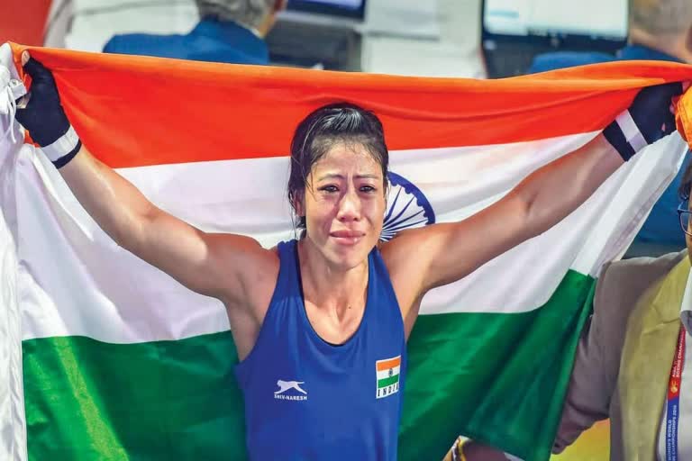 BOXER MARY KOM LOST TO COLOMBIAS INGRIT LORENA VALENCIA