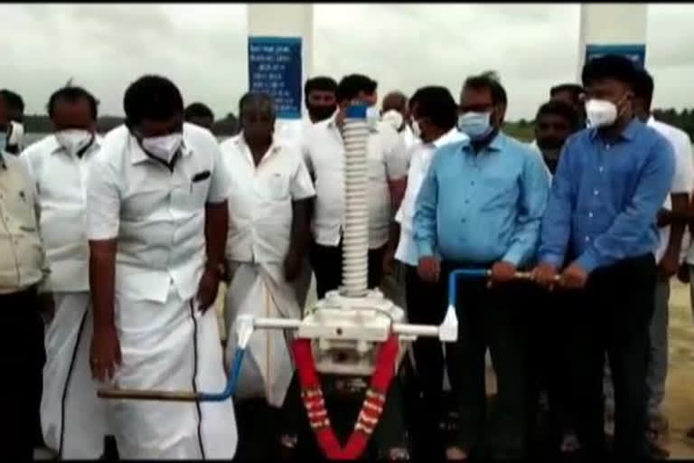 Opening of water from Kelavarapalli Reservoir Dam