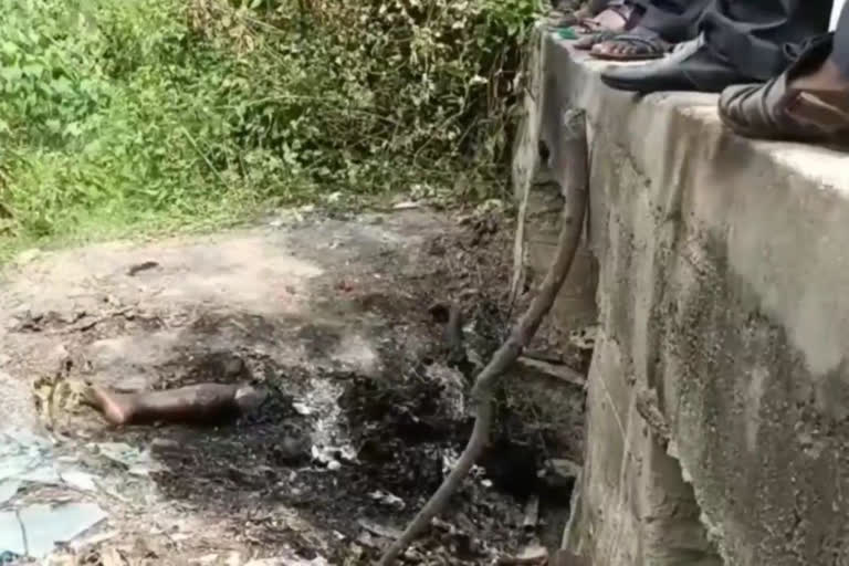 female body burned in thirupathur