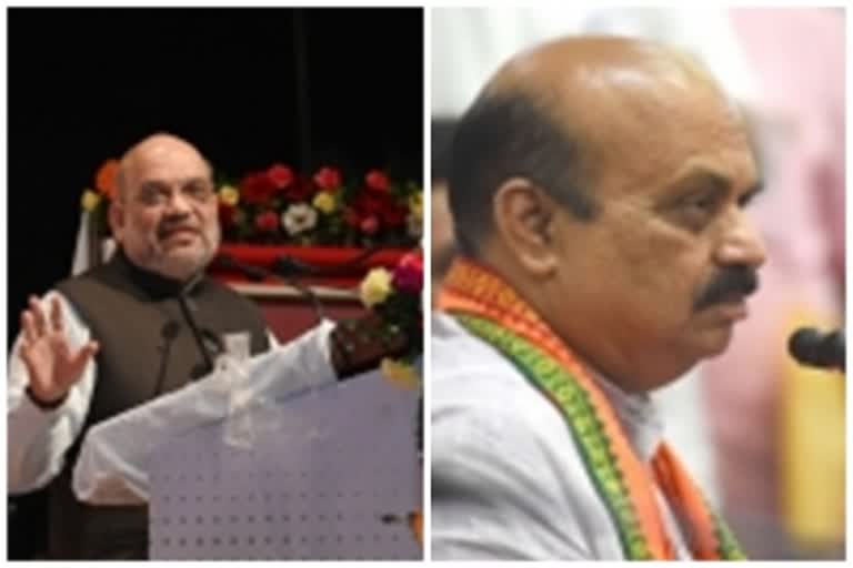 Karnataka CM Bommai meets Amit Shah