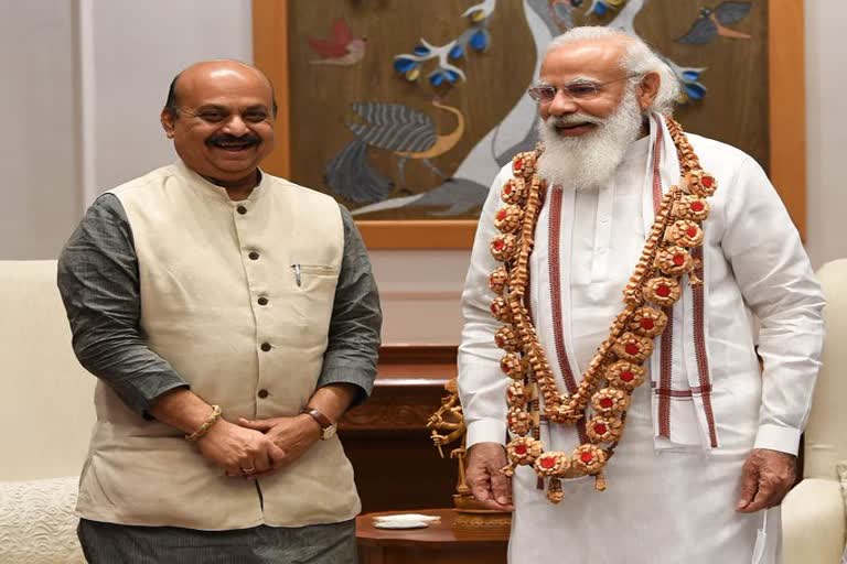 Karnataka CM meet PM modi