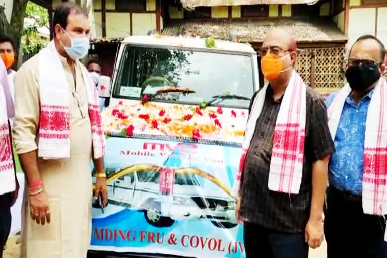 A special vehicle opened  by Health  Department in Hojai District