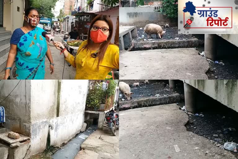 waterlogging in Madangir area of delhi