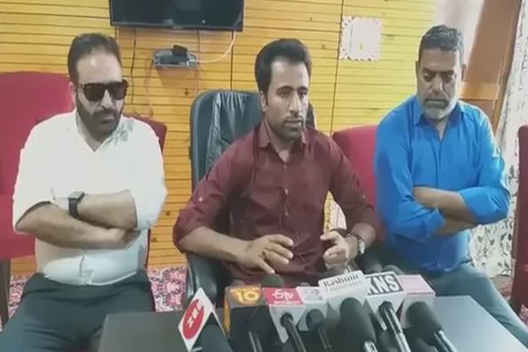 ddc member raja aijaz khan press conference in bandipora