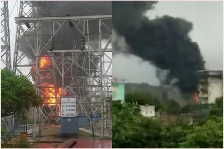 fire in power station