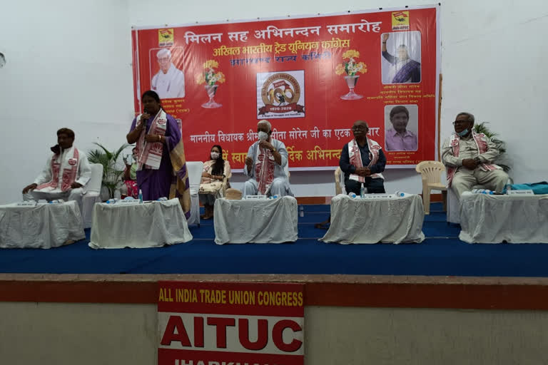 jmm mla sita soren became national vice president of jharkhand AITUC