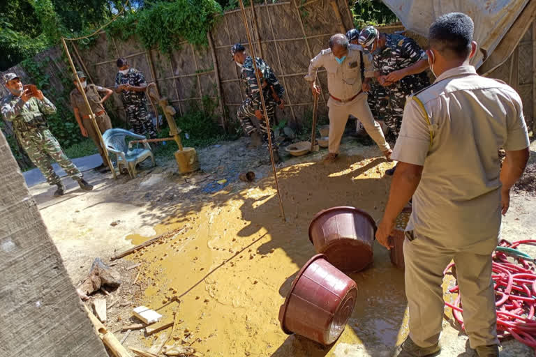 Illegal liquor destroyed at Jorhat