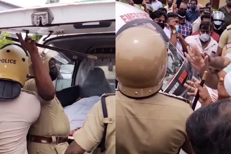 suicide of twin brothers  police thwarted attempt of locals to blockade the bank  ആത്മഹത്യ  ഇരട്ട സഹോദരങ്ങളുടെ ആത്മഹത്യ  ബാങ്ക് ഉപരോധം  മണിപ്പുഴ അർബൻ സഹകരണ ബാങ്ക്  കോട്ടയം വാർത്ത  kottayam news