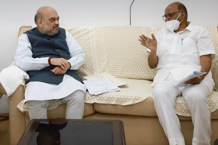 Sharad Pawar meets Amit Shah