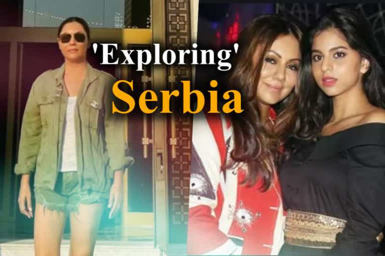 gauri khan suhana khan in serbia