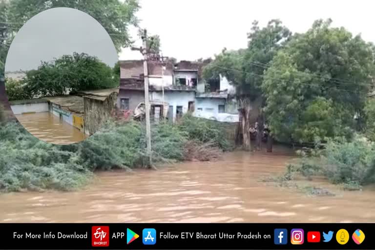 flood in chambal river in agra