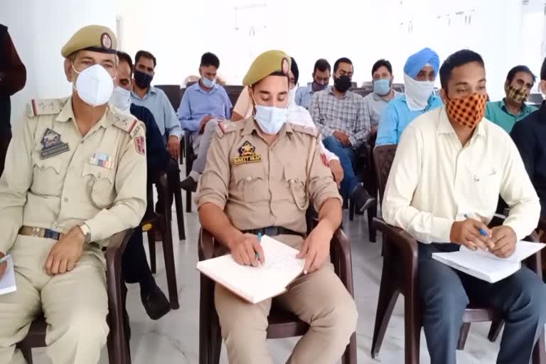 tehsil administration mandi held meeting regarding 15th august