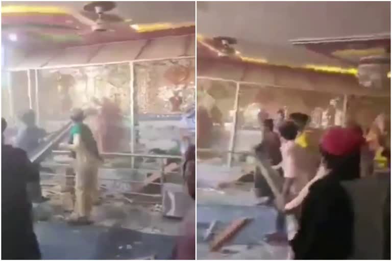 गणेश मंदिर में तोड़फोड़, Temple vandalized