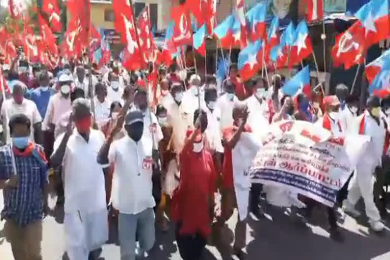 leftist-and-vck-cadres-protest-for-sc-st-students-scholarship