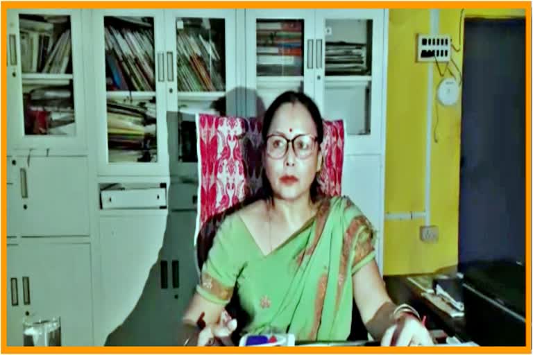 Principal Dr Mitali Konwar talking about Moran College issue