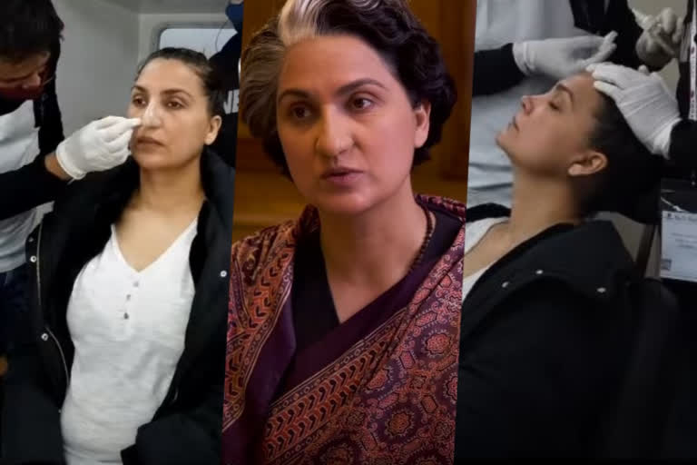 Lara Dutta transformation as Indira Gandhi in Bell bottom