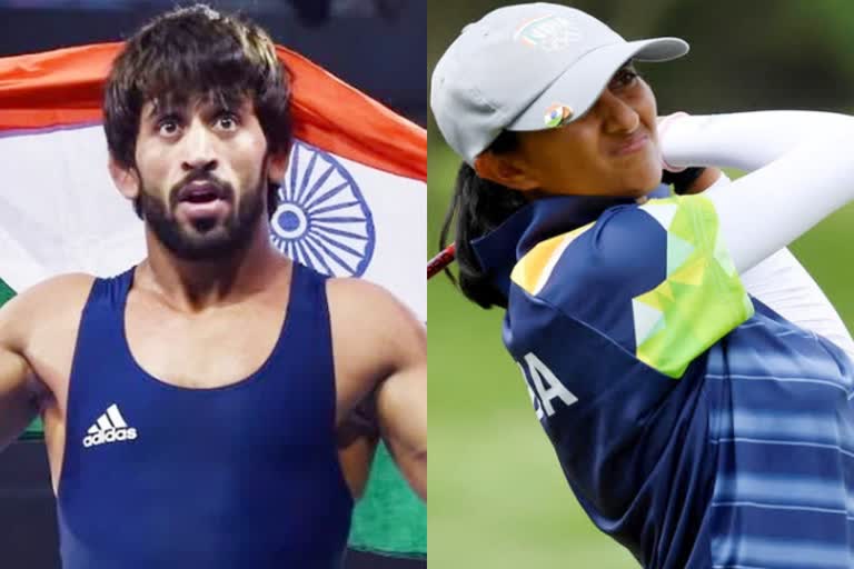 Bajrang Punia  Semi finals  Aditi Ashok also hopes for medal  Aditi Ashok  भारतीय गोल्फर अदिति अशोक  भारतीय गोल्फर  Indian golfer Aditi Ashok  टोक्यो ओलंपिक 2020  Tokyo Olympics 2020