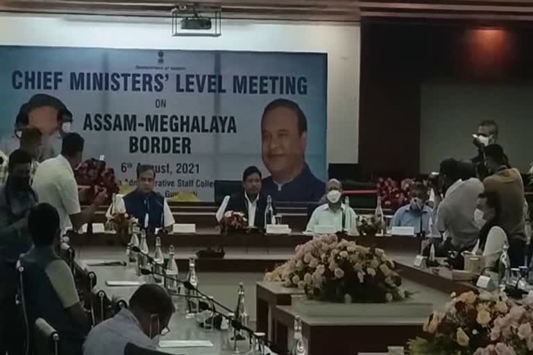 chief ministers level meeting on assam meghalaya border