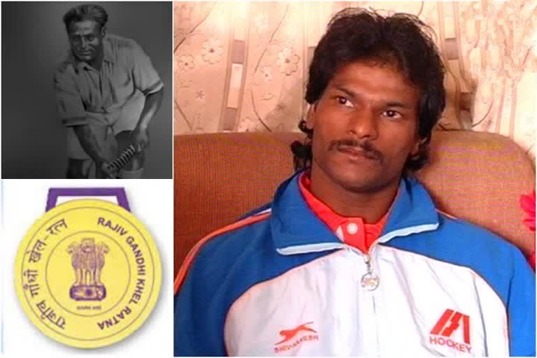 RAJIV GANDHI KHEL RATNA FIRST RECIPIENT IN HOCKEY DHANRAJ PILLAY