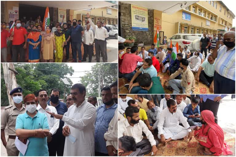 former-mla-bambar-thakur-protest-in-regional-hospital-bilaspur-over-poor-arrangement