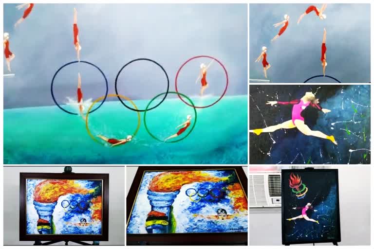 Sambalpur painting in tokyo olympic