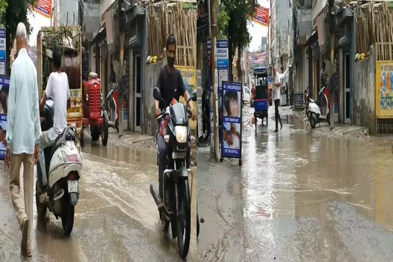 Rain and Water Logging in Matiala Delhi